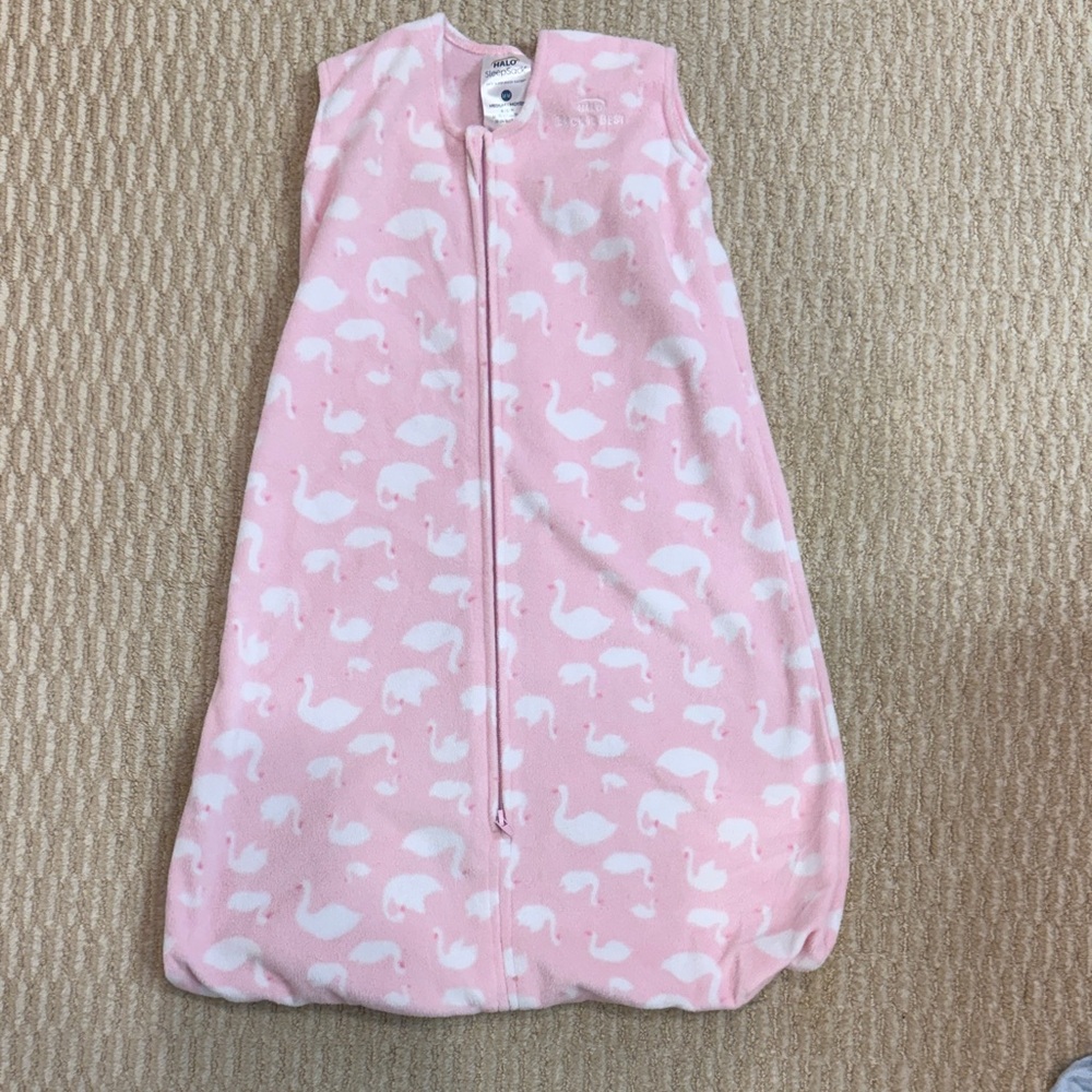 Halo Pink and White Kids Sleep Sack